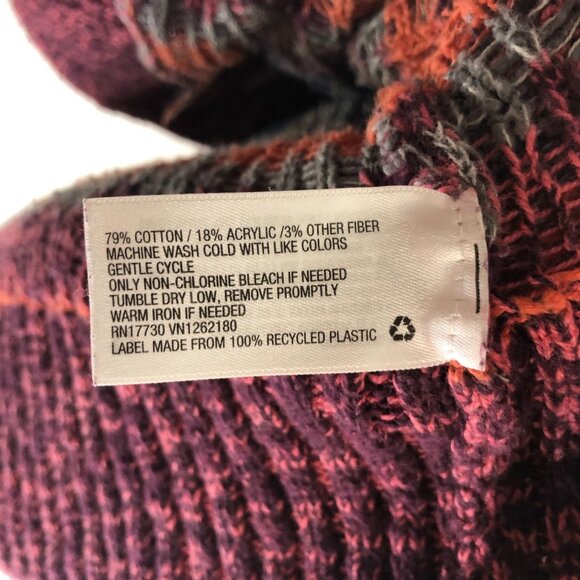 Mossimo Womens Aztec Pattern Open Front Cardigan Sweater S Cotton Blend - Picture 4 of 4